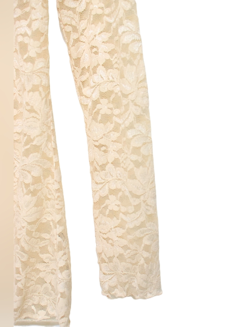 Anthropologie Lace Cardigan Top Sheer Button Front Ivory Sz M Romantic Coquette - Picture 6 of 10